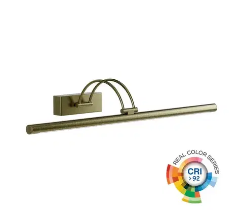 Svietidlá Redo 01-3473 - LED Obrazové svietidlo IKON LED/16,4W/230V 61,5 cm CRI 92 mosadz 01-3473