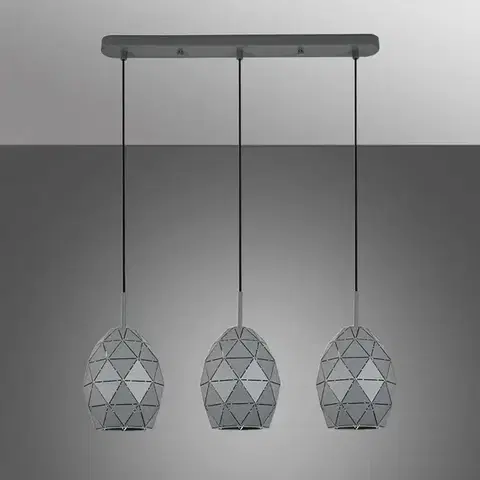 Lampy do obývačky Luster EGANA 6998 GREY LW3