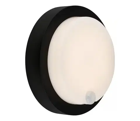 Záhradné lampy Brilo - LED nabíjateľné vonkajšie nástenné svietidlo so senzorom LED/4W/5V 4400 mAh IP44 čierne 3765015