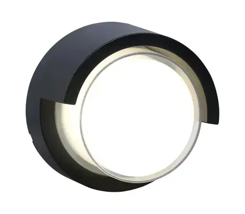 LED osvetlenie  LED Vonkajšie nástenné svietidlo ESSEN LED/10W/230V IP44 čierna 328786