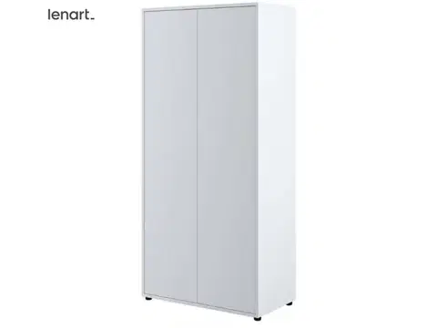 Šatníkové skrine Dig-net nábytok Šatníková skriňa Lenart BED CONCEPT BC-20 | biela