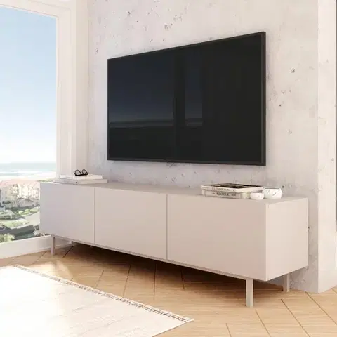 TV stolíky VIKTOR široký TV stolík na nožičkách, coast