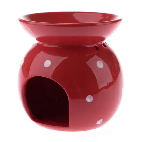 Svietniky Porcelánová arómalampa Abuela červená, 9,8 x 12,5 cm