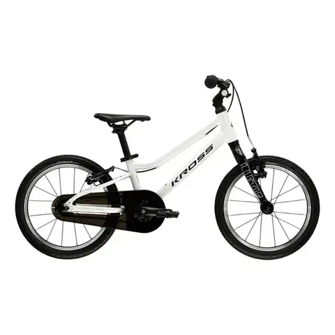 Bicykle Ultra ľahký detský bicykel Kross Liftie 16" Gen 009 • 105-125 cm • 5,8 kg biela / čierna / žltá / lesk - 8" (105-125 cm)