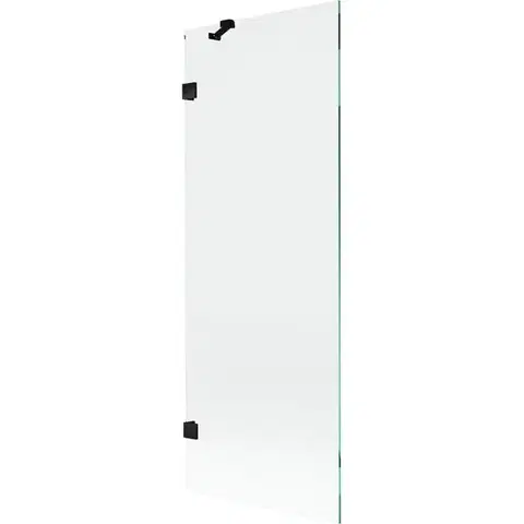 Sprchové dvere MEXEN/S - Lunar vaňová zástena FIX 70 x 150, transparent, čierna 897-070-000-70-00