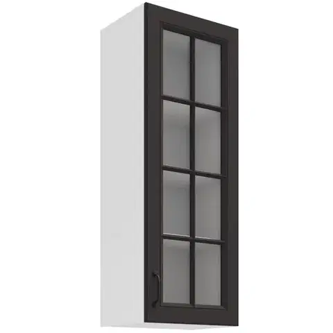Kuchynské skrinky visiace Kuchynská skrinka Stilo grafit mat/biela 40GS-108 1F