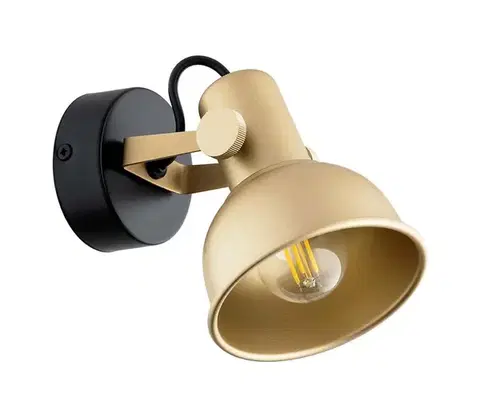 Svietidlá Argon 8248 - Bodové svietidlo LENORA 1xE14/7W/230V zlatá/čierna 8248