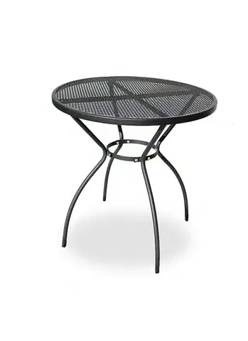 Stolčeky DEOKORK Kovový stôl STEEL (ø70 cm)
