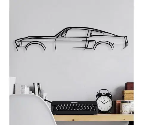 Obrazy  Nástenná dekorácia 70x15 cm auto kov 891TNL2366