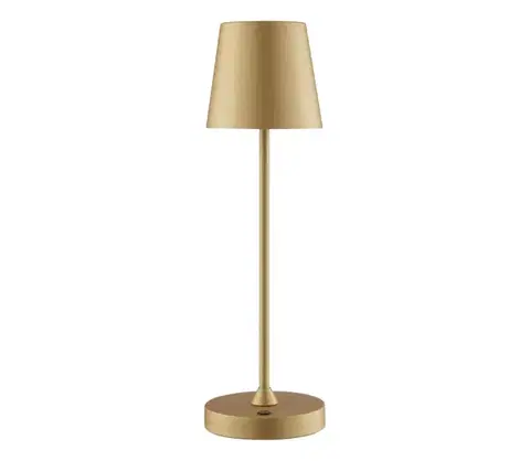 LED osvetlenie Brilliant - LED nabíjateľná stmievateľná dotyková stolná lampa ELORA LED/2,5W/5V 2700K IP44 zlatá G60245/16