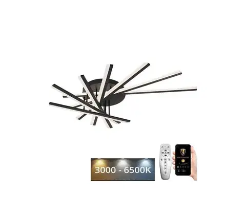 Svietidlá  LED Stmievateľný prisadený luster LED/120W/230V 3000-6500K + diaľkové ovládanie J3345/B