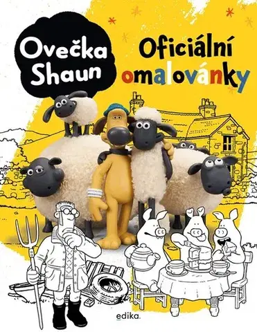 Pre deti a mládež - ostatné Ovečka Shaun - oficiální omalovánky