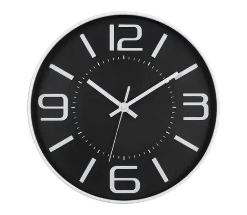 Predlžovacie káble  Nástenné hodiny 1xAA 29 cm čierna 15008658
