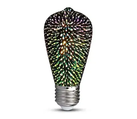 Žiarovky  LED 3D Dekoračná žiarovka FILAMENT ST64 E27/3W/230V 3000K 212705
