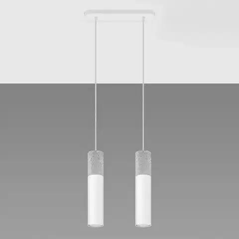 Lampy nad stôl do jedálne Závesná lampa Pennala 2 biela