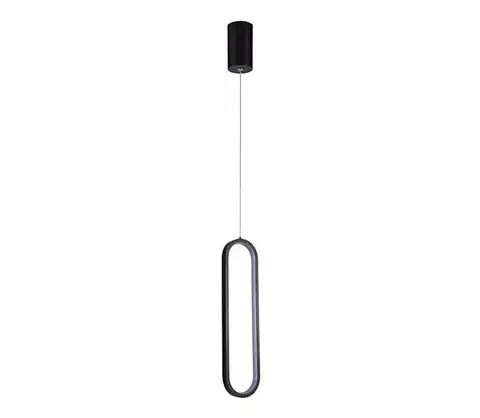 Svietidlá  LED Luster na lanku LED/13W/230V 3000K čierna 10076