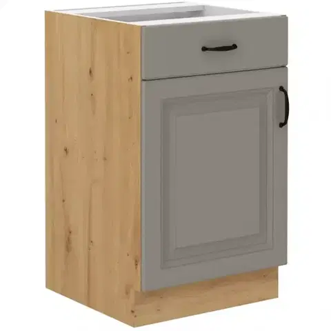 Kuchynské skrinky stojace Kuchynská skrinka Stilo claygrey/artisan 50d 1f 1s bb
