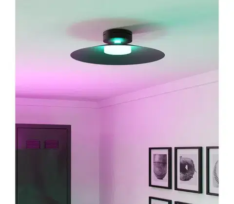 Svietidlá Eglo 902182 - LED RGBW stmievateľné stropné svietidlo CONOMAVILLA-Z LED/15,5W/230V čierne 902182
