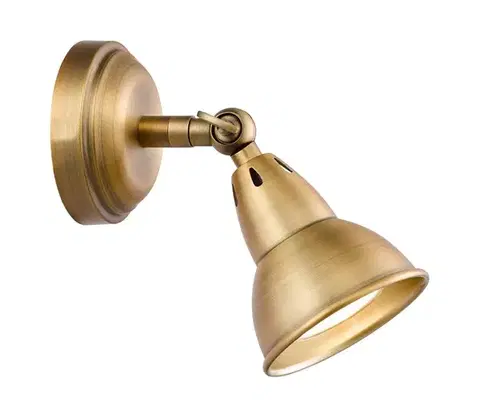 Svietidlá Där Lighting Där Lighting NAT0742 - Nástenné bodové svietidlo NATHANIEL 1xGU10/11W/230V mosadz NAT0742