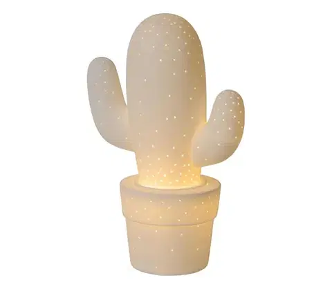 Lampy Lucide 13513/01/31 - Stolná lampa CACTUS 1xE14/40W/230V biela 13513/01/31
