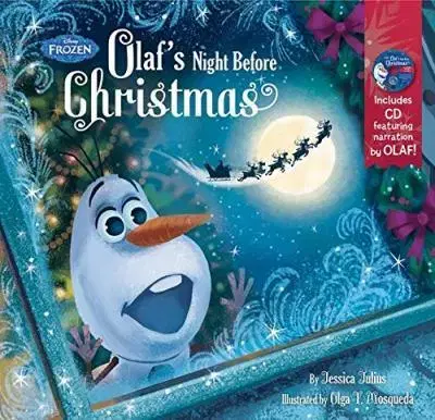V cudzom jazyku Frozen Olaf's Night Before Christmas Book & CD - Jessica Julius