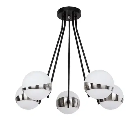 Svietidlá Jupiter 1715 - Luster na tyči ELFA 5xE14/40W/230V chróm 1715