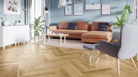 Pure classico BARLINEK Pure classico Herringbone 110 Dub caramel 1WC000004