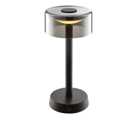 Záhradné lampy Brilliant - LED stmievateľná nabíjateľná dotyková stolná lampa RAZOR LED/2,5W/5V 2700K IP44 čierna G60255/06