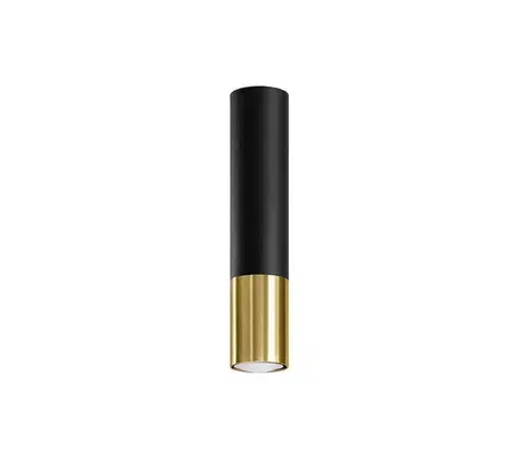 Svietidlá  SL.0951 - Bodové svietidlo LOOPEZ 1xGU10/10W/230V čierna/zlatá SL.0951