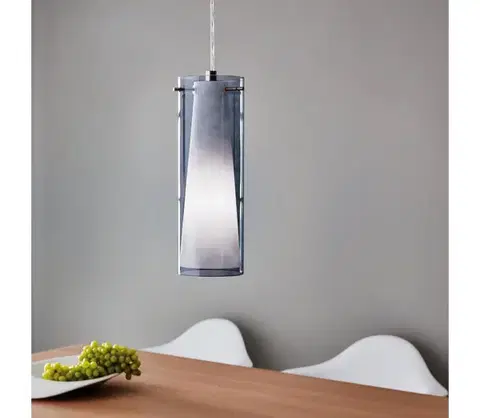 Svietidlá EGLO 90304 - Luster závesný PINTO NERO 1 x E27/60W dymová 90304