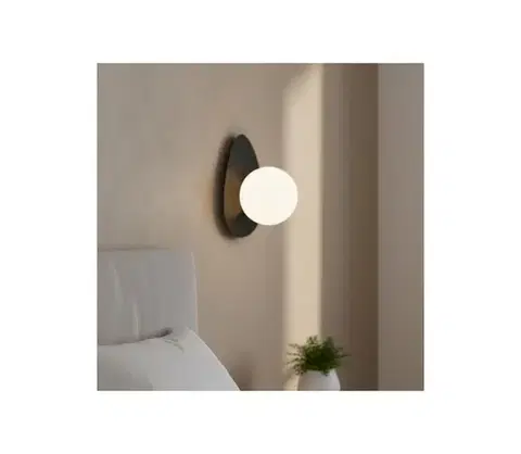 Svietidlá EMIBIG Nástenné svietidlo OVO 1xG9/8W/230V čierne 1527/K1