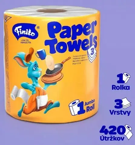 Utierky Kinekus Utierka papierová v rolke 19cm/80m, 3-vrstvová single
