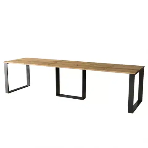 Jedálenské stoly Rozkladací stôl Borys 130/330x80cm Dub Wotan