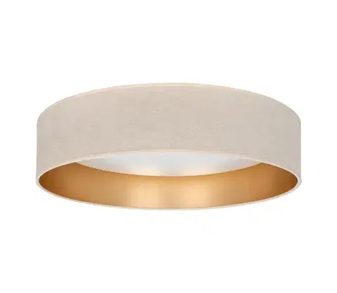 Svietidlá BRILAGI-LED Stropné svietidlo VELVET SIMPLE LED/24W/230V 3000K priemer 45 cm krémová/zlatá 8590828054917