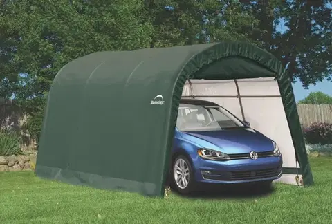 Garážové stany Náhradná plachta pre garáž 3 x 4,6 m zelená Dekorhome