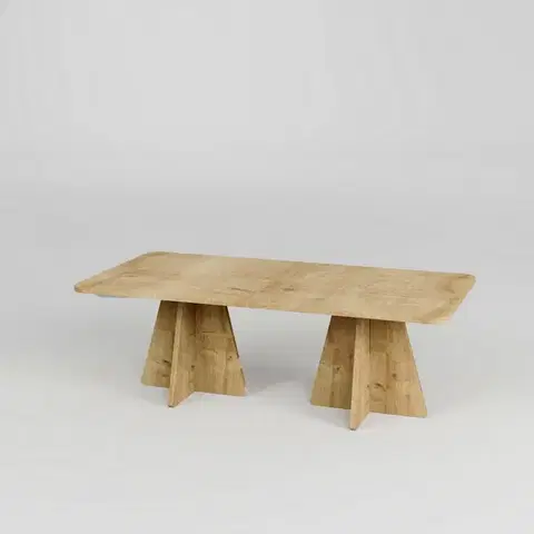 Konferenčné stolíky Konferenčný stolík Double Mushroom Sapphire Oak