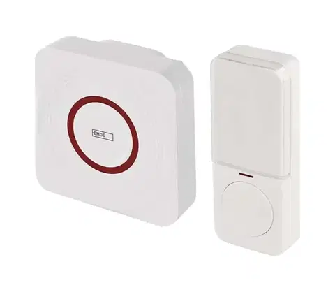 LED osvetlenie  Bezdrôtový zvonček do zásuvky GoSmart 230V + 1xCR2032 biely Wi-Fi P5735WS