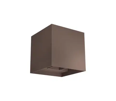LED osvetlenie Redo 90298 - LED Vonkajšie nástenné svietidlo VARY 2xLED/10W/230V 3000K IP54 hnedá 90298