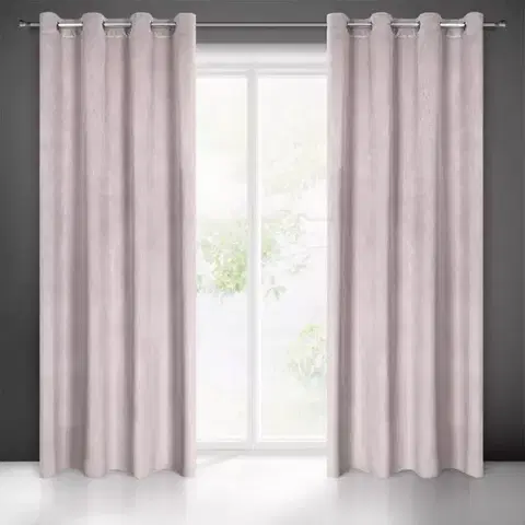 Závesy do spálne Záves LILIE 140X250 na priechodkách 384145