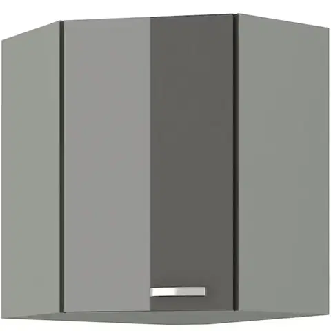 Kuchynské skrinky visiace Skrinka do kuchyne GREY 60X60 GN-72 2F (45°)