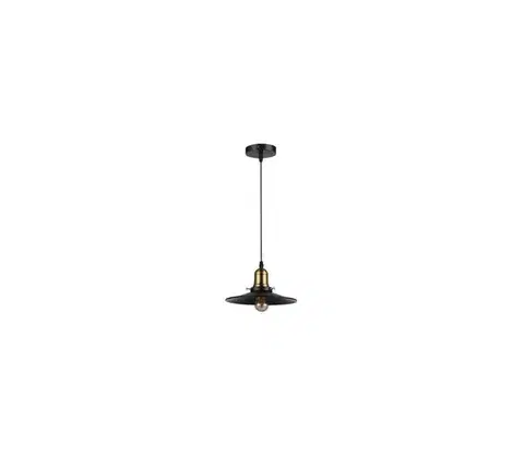 Svietidlá  Luster na lanku LOFT 1xE27/60W/230V pr. 22 cm čierna ZS LOFT