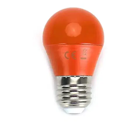 LED osvetlenie  B.V. LED Žiarovka G45 E27/4W/230V oranžová -  100003OGE