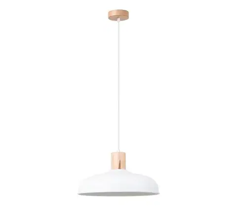 Svietidlá  SL.1323 - Luster na lanku INDY 1xE27/15W/230V pr. 38 cm biela SL.1323