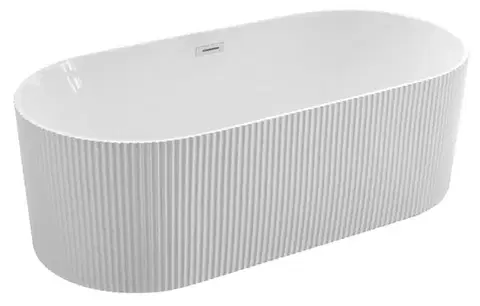 Vane AQUALINE - TURIA STRIP voľne stojaca vaňa 170x80cm, biela E2785