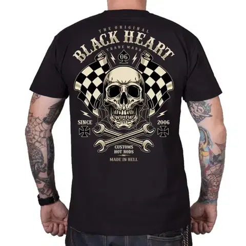 Pánske tričká Tričko BLACK HEART Starter čierna - M