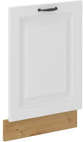 Kuchynské skrinky STELLA ZM 713X596 dvierka na umývačku riadu, biela/dub Artisan