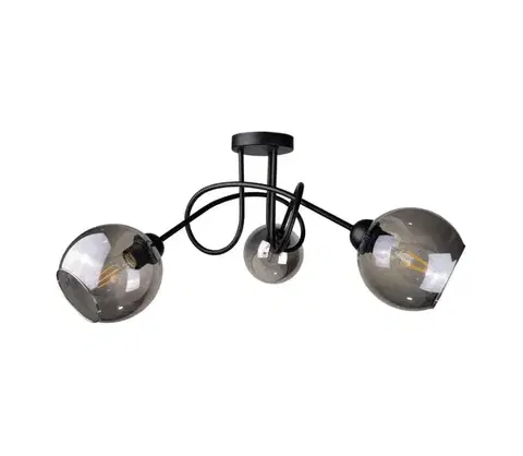 Svietidlá Keter Lighting Prisadený luster RIN 3xE27/60W/230V čierna 1274/22