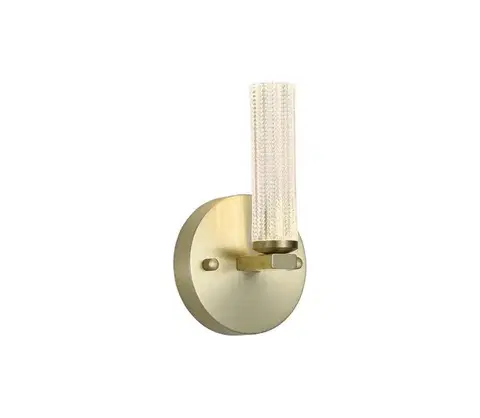 Svietidlá Searchlight 10371SB - LED stmievateľné kúpeľňové nástenné svietidlo ABERDEEN LED/7W/230V IP44 mosadz 10371SB