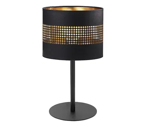 Lampy  Stolná lampa TAGO 1xE27/15W/230V čierna/zlatá 5054