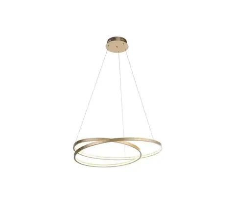 Svietidlá Paul Neuhaus 2474-12 - LED Stmievateľný luster na lanku ROMAN LED/40W/230V zlatá 2474-12